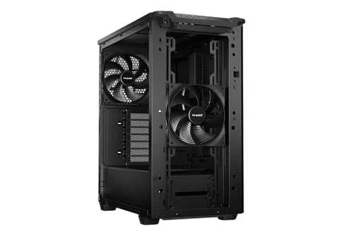 be quiet! PURE BASE 501 Airflow Window Black - MT/Sans Alim/ATX — vue 3