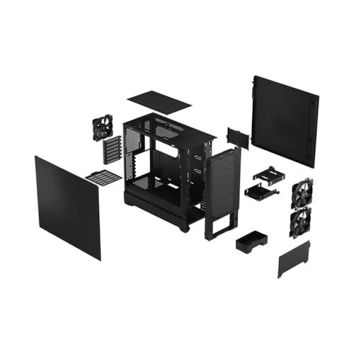 Fractal Design Pop Air Black Solid - MT/SansAlim/ATX — vue 12