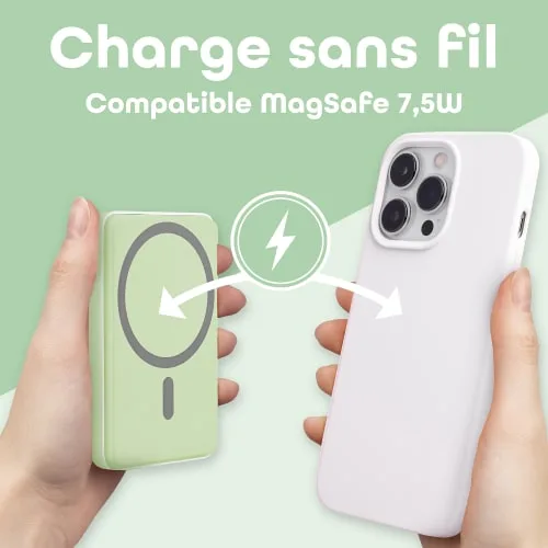 T'nB Powerbank USB-C - 5000 mAh - 20W - Vert — vue 4