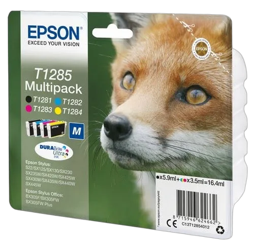 Epson - Noir, Cyan, Magenta, Jaune - C13T12854012 — vue 2