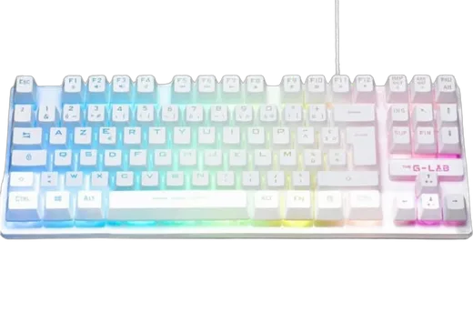 The G-LAB Keyz Caesium TKL - Membrane - Filaire - RGB - Blanc — vue 4