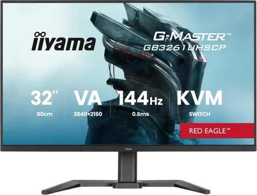 Iiyama GB3261UHSCP-B1 - 32" 4K 144Hz VA 0.6ms USB-C KVM FreeSync Premium — vue 1
