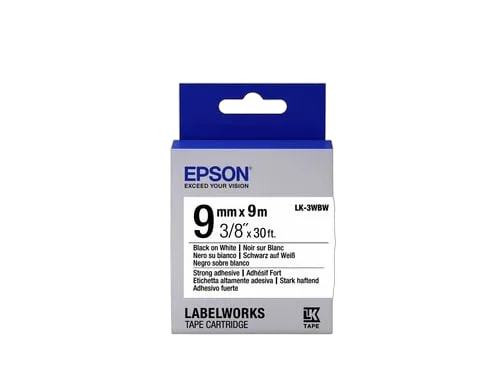 Epson TAPE LK-3WBW STRNG ADH BLK-/WHT — vue 1