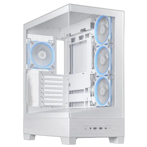 Asus Prime A31 PLUS TG ARGB Blanc - MT/Sans Alim/ATX — vue 2