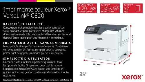 Xerox VERSALINK C620 A4 50PPM DUPLEX — vue 10
