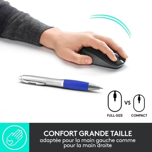 Logitech M190 - Sans-Fil - Gris Charbon — vue 5
