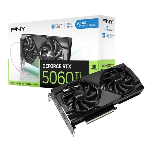 PNY RTX 5060Ti 8Go Overclocked Dual Fan — vue 9