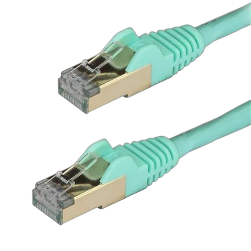 StarTech 2m Aqua Cat6a Ethernet Cable - STP — vue 1