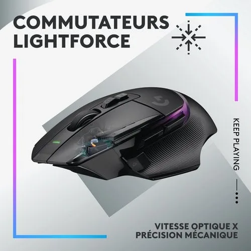 Logitech G502 X Plus - Sans-Fil - RGB - Noir — vue 10
