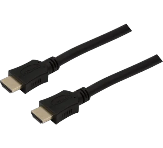 Câble HDMI 2.0 HighSpeed + Ethernet mâle/mâle - 5m - Noir — vue 1