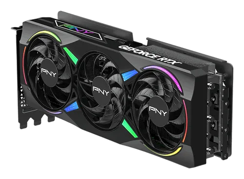 PNY RTX 5070Ti 16GB ARGB Overclocked Triple Fan, vue 5
