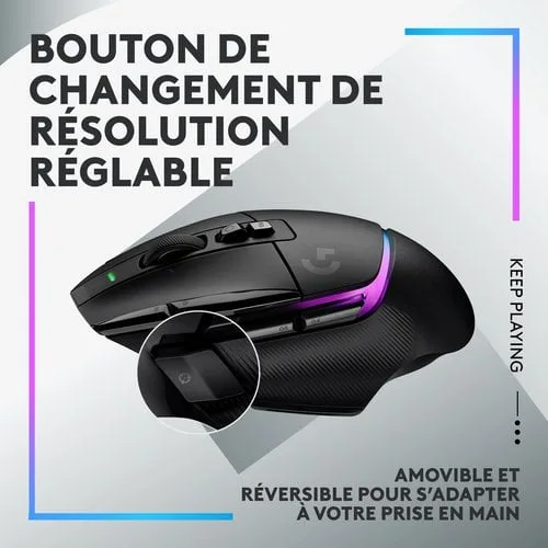 Logitech G502 X Plus - Sans-Fil - RGB - Noir — vue 14