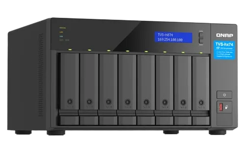 Qnap TVS-H874X-I9-64G - 8 HDD — vue 4