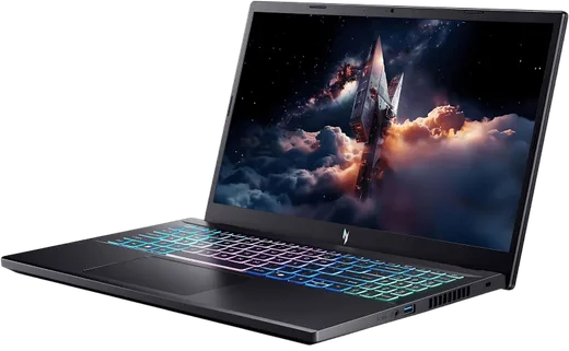 Acer Nitro V 15 ANV15-A31 - 15.6" FHD 165Hz R7 170 RTX 5060 16Go 512Go W11 — vue 3