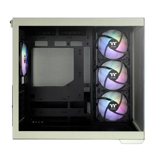 Thermaltake View 380 TG ARGB Matcha Green - MT/Sans Alim/ATX — vue 3