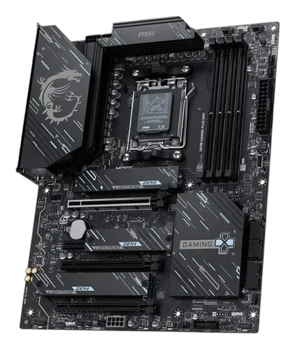MSI X870E GAMING PLUS WIFI - X870/AM5/DDR5/ATX — vue 3