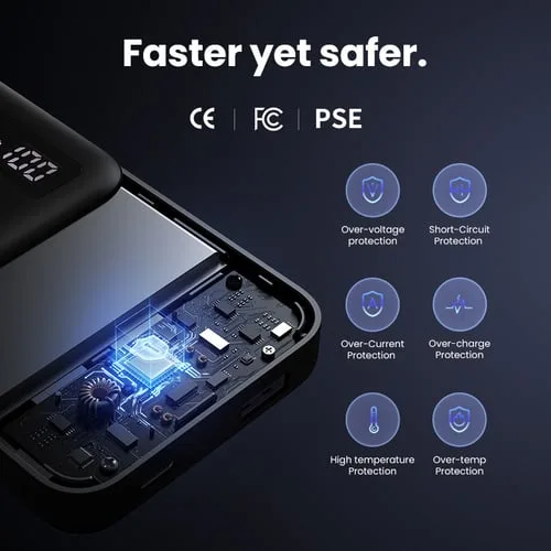 UGREEN USB-C + USB-A - 2 ports - 10000mAh - 20W - Noir — vue 9