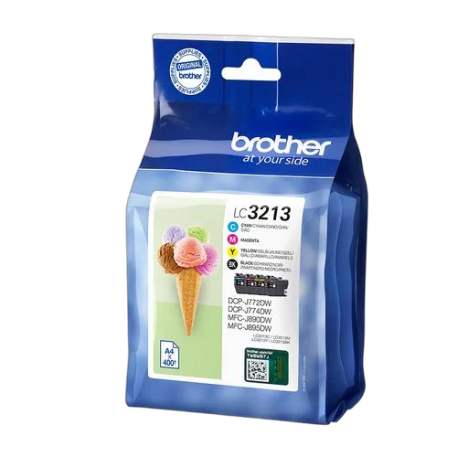 Brother - Noir, Cyan, Magenta, Jaune - LC3213VAL — vue 1