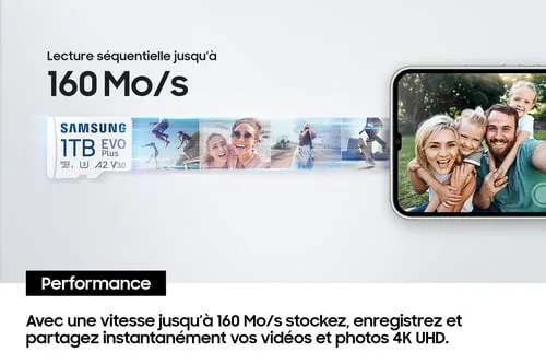 Samsung Micro SDXC 1To Class 10 A2 V30 MB-MC1T0SA/EU — vue 7