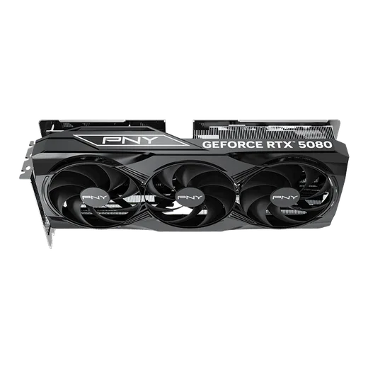 PNY RTX 5080 16GB Overclocked Triple Fan, vue 7