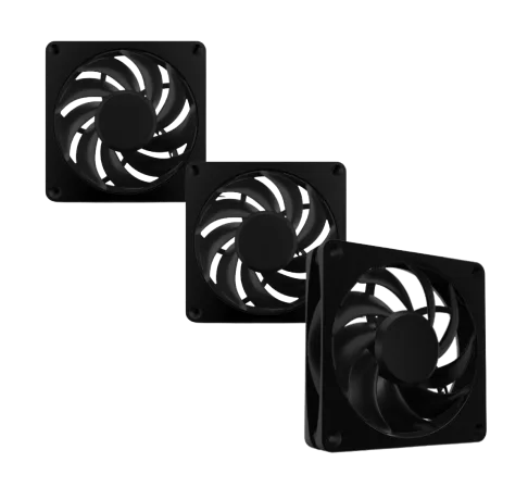 Alphacool Apex Stealth Metal 120mm - 2000rpm Noir Pack de 3 — vue 1