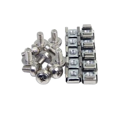 StarTech 100 Pkg M6 Mounting Screws and Cage Nuts — vue 1