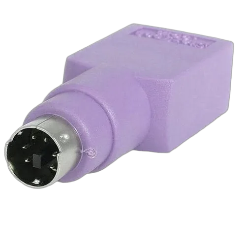 StarTech Adaptateur Clavier USB vers PS/2 - USB A Femelle - PS/2 Mâle Violet — vue 2