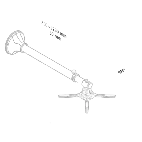 NewStar Proj.Wall Mount Short Throw Max 11kg Sil — vue 4