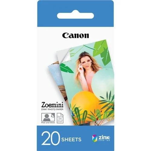 Canon Zink Papier ZP-2030 20 Blatt — vue 1