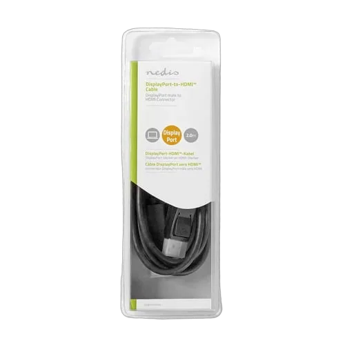 Nedis Câble DisplayPort 1.2 vers HDMI 1.2 mâle/mâle - 2m — vue 3
