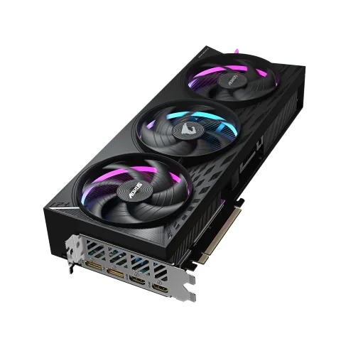 Gigabyte AORUS Radeon RX 9070 XT ELITE 16G, vue 3