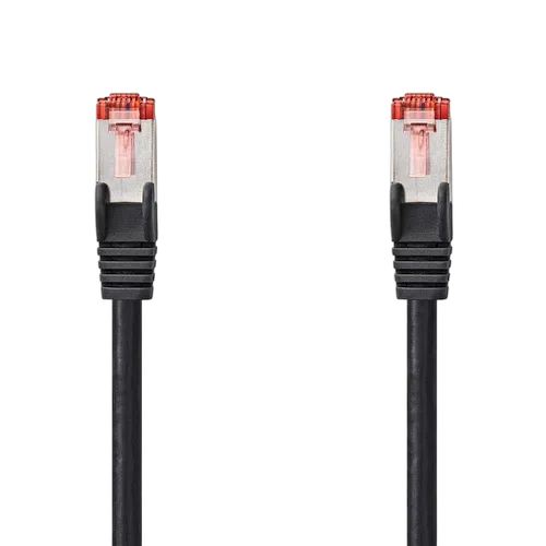 Cable RJ45 male/male - CAT6 S/FTP - Noir - 2m