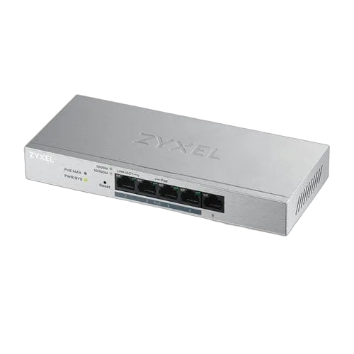 Zyxel 4 ports Gbps RJ45 PoE+-1 port Gbps RJ45