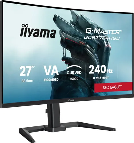 Iiyama G-Master GCB2784HSU-B1 - 27" CURVE FHD 240Hz VA 0,7m Pivot FreeSync Premium — vue 2