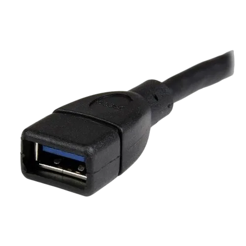 StarTech 6in Black USB 3.0 Extension Cable A to A — vue 3