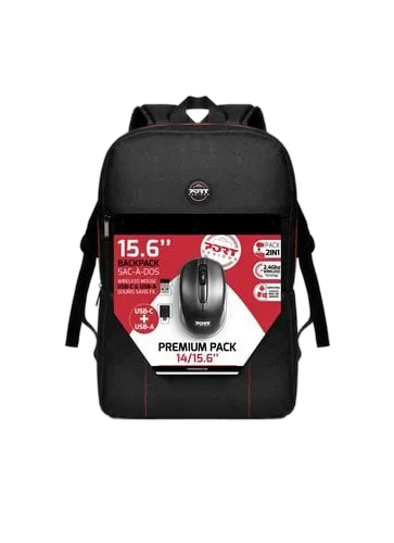 Port Premium sac à dos pour 15.6" + souris sans fil — vue 1