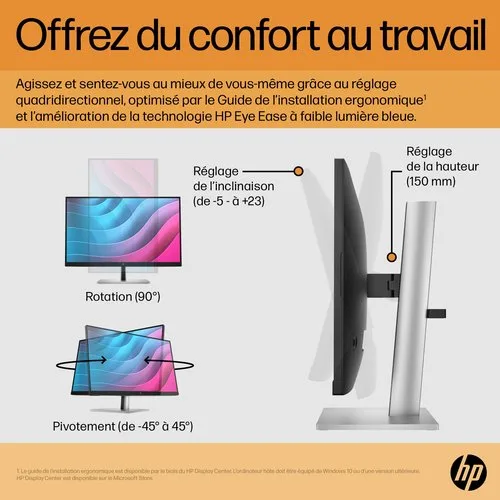 HP E24 G5 FHD — vue 10