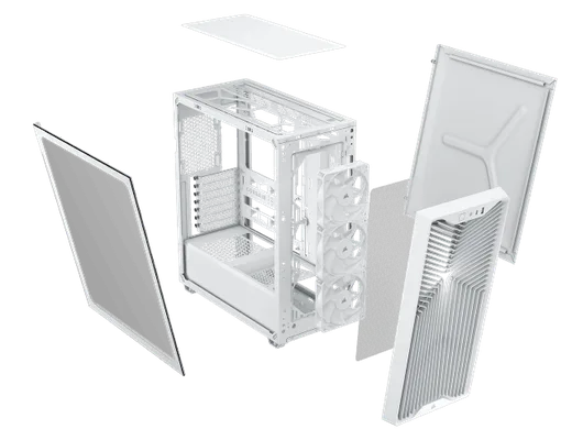 Corsair 3200D RS Blanc - MT/Sans Alim/ATX — vue 7