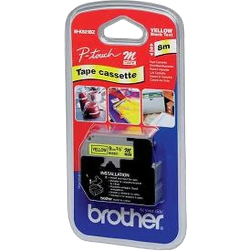 Brother Tape/Yellow/Black 9mm f P-Touch 8M — vue 1