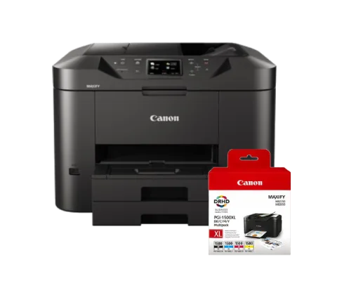 Canon MAXIFY MB2750 Noir + Pack 4 Cartouches BK,C,M,Y PGI-1500XL — vue 1