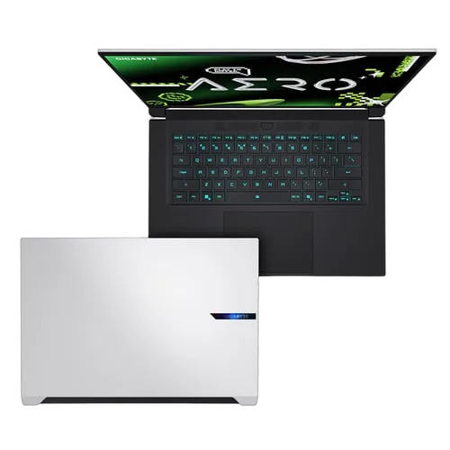 Gigabyte AERO X16 1WH93FRC64DH - 16" QHD+ 165Hz Ryzen AI 7 350 RTX 5070 32Go 1To W11 Blanc — vue 3