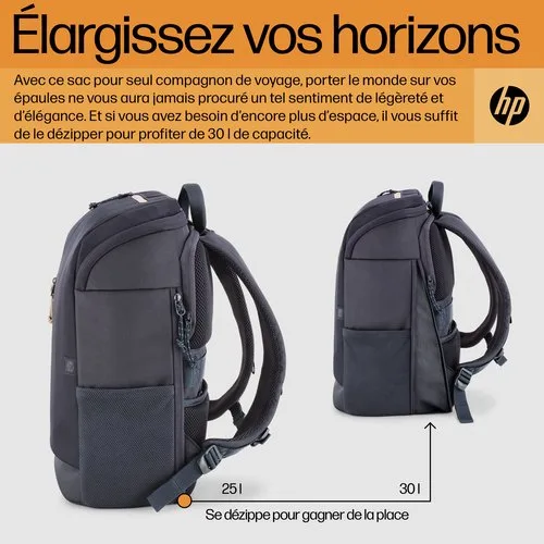 HP Travel 25L 15.6 IGRLaptop Bckpck — vue 6