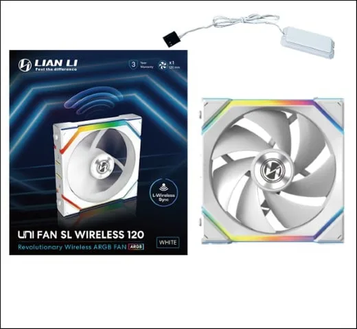 Lian-Li UNI FAN SL ARGB PWM 120 mm - Blanc — vue 10