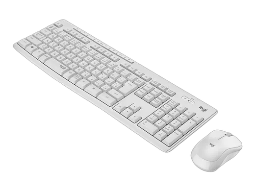 Logitech MK295 Silent Wireless Combo WHITE — vue 3