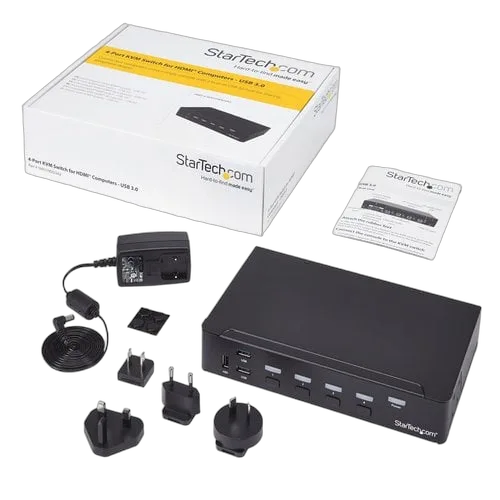 StarTech 4-Port HDMI KVM Switch - USB 3.0 - 1080p — vue 5