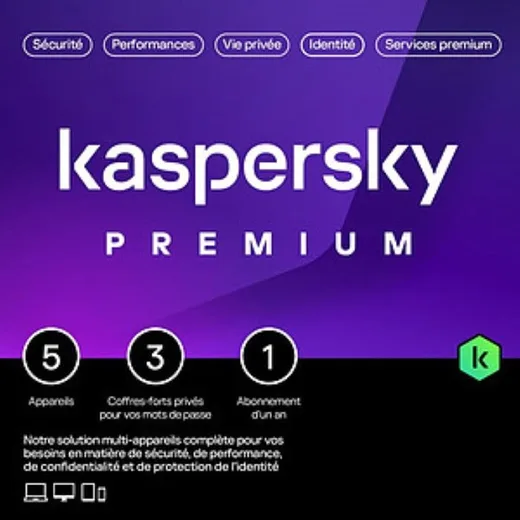 Kaspersky Antivirus Premium Boîte - 1 An / 5 PC — vue 1