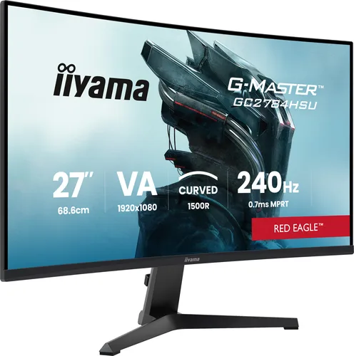 Iiyama G-Master GC2784HSU-B1 - 27" CURVE FHD 240Hz VA 0,7ms HDR10 FreeSync Premium — vue 2