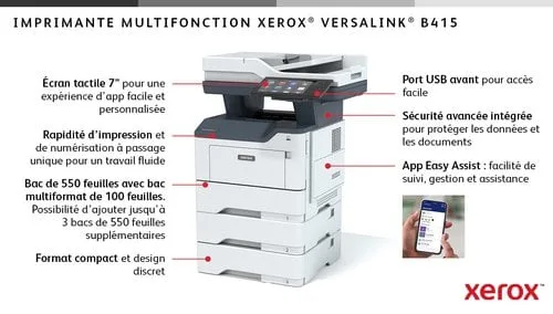 Xerox VERSALINK B415 A4 47PPM DUPLEX — vue 5