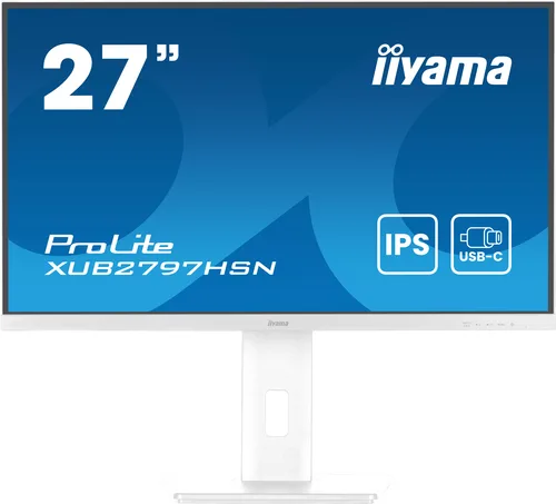 Iiyama XUB2797HSN-W2 27" - FHD 100Hz 1ms IPS USB-C dock et RJ45 Adaptive Sync — vue 1