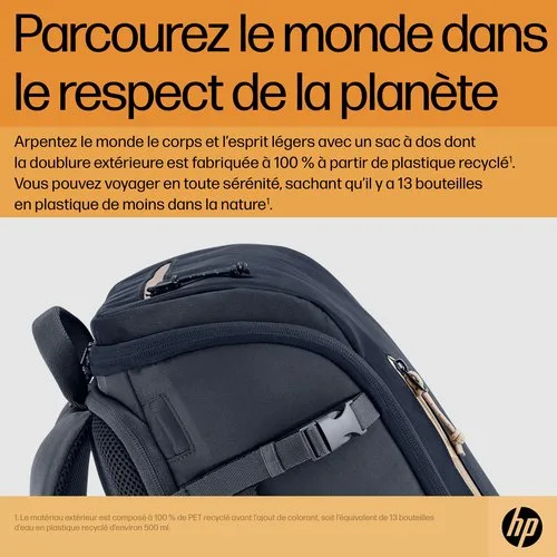 HP Travel 25L 15.6 IGRLaptop Bckpck — vue 7